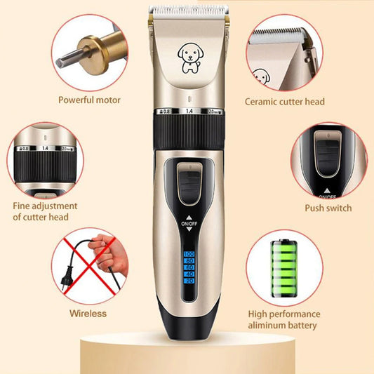 Rechargeable Professional Dog Hair Clippers