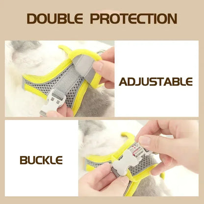 Reflective and Breathable Adjustable Dog Harnesses